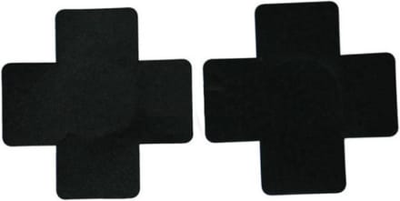 Hiden - Tepelcovers - Kruisjes - Nipple covers - Sexy - Zwart