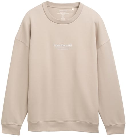 Tom Tailor Trui Sweater Met Tekst 1045579xx12 11754 Mannen Maat - M