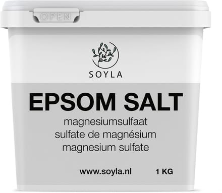 Soyla - Epsom Zout - 1 KG - Badzout - Epsom Salt - Magnesiumsulfaat
