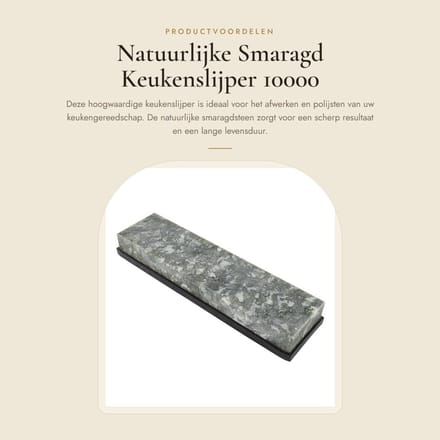 Dailygoods - Natuurlijke Smaragd Keukenslijper 10000 Grit