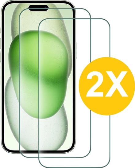 Screenprotector Geschikt voor 15 Plus screenprotector Beschermglas - Screenprotector Geschikt voor 15 Plus Screen protector gehard glas - Screenprotector Geschikt voor 15 Plus - 2 Stuks
