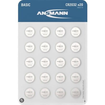 Ansmann Knoopcel CR2032 3 V 20 stuk(s) 240 mAh Lithium