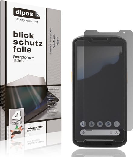 dipos – Matte Privacy Screenprotector geschikt voor Point Mobile PM84P | Anti-Spy Beschermfolie