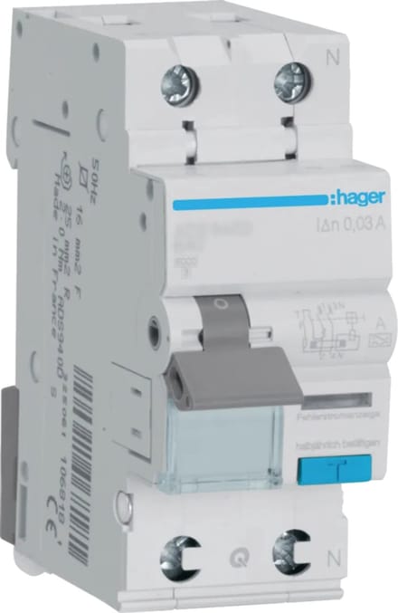 Hager ADS932D Aardlekschakelaar/zekeringautomaat 2-polig 32 A 0.03 A 240 V