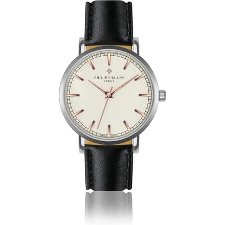 Lederen horloge Philipp Blanc Basel