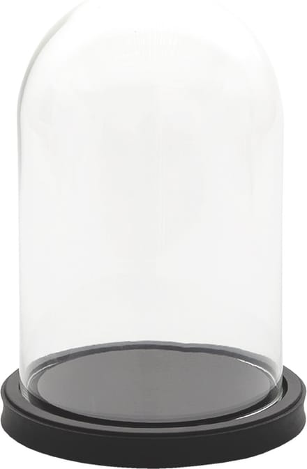Clayre & Eef Stolp Ø 17x25 cm Zwart Glas