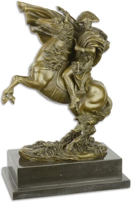 Bronzen Beeld Napoleon Over De Alpen 29x19x43 cm