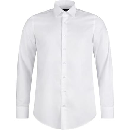 Roy Robson Overhemd Slim Fine Micro Texture Mélange Wit / male