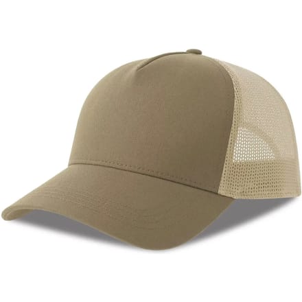 Atlantis Headwear Rapper Cotton-S Cap AT535 - KHAKI/STONE - One size