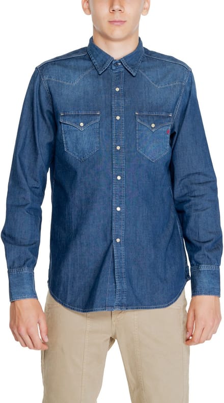 Denim Shirt Western Style - Blue