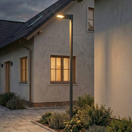 Arcchio LED buitenlamp Nefarius, 250 cm, donkergrijs, IP65
