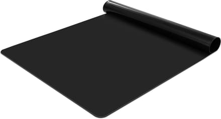 Grote siliconen mat - antislip tafelonderlegger - 1 stuk - zwart - silicone - 40 x 60 cm