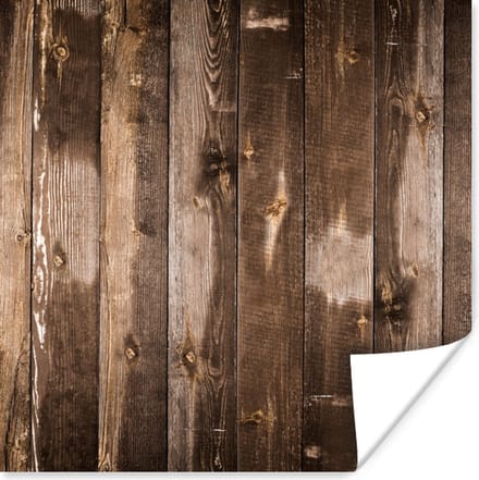Poster Planken - Hout - Wood - 30x30 cm