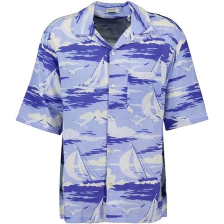 Gant Overhemd Relaxed Sailing Pattern Resort Fresh Blue / male