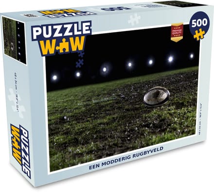 Puzzel Een modderig rugbyveld - Legpuzzel - Puzzel 500 stukjes