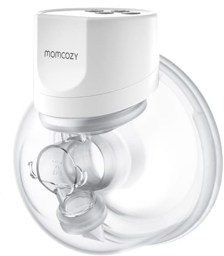 Momcozy S12Pro Handsfree Borstkolf - 1 stuk - Extra stil en compact - Elektrisch - Oplaadbaar - Wit
