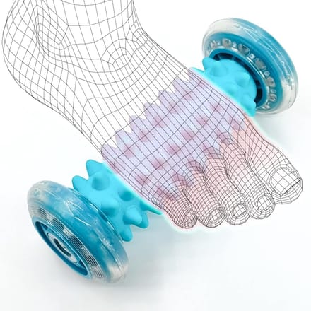 Voetmassage Roller - Egel Bal - Ontspanning Spierpijn - Triggerpoint Therapie - 16.5 cm - Zwart