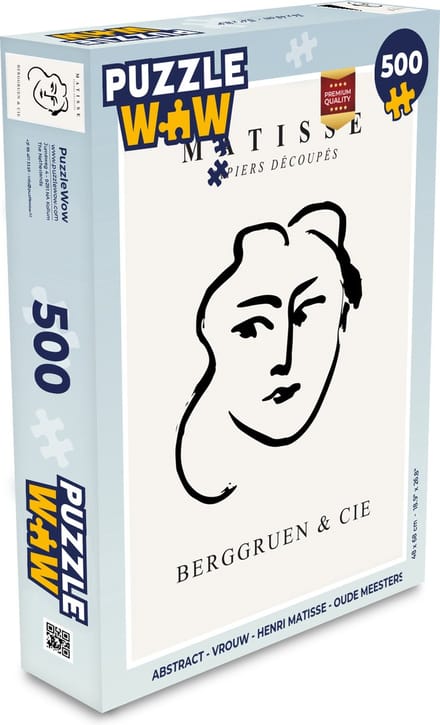 Puzzel Abstract - Vrouw - Henri Matisse - Oude meesters - Legpuzzel - Puzzel 500 stukjes