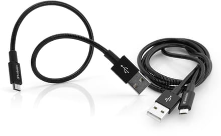 Verbatim 48875 USB-kabel USB 3.2 Gen 1 (3.1 Gen 1) 1 m Micro-USB A USB A Zwart
