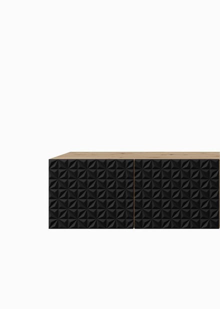 TV-kast Cali 1x100 cm (artisan + zwart)