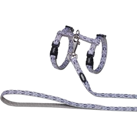 Kattenriemen en -harnassen Nobby Pet Fish Grey