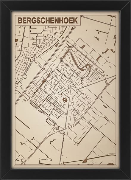 Decoratief Beeld - Houten Van Bergschenhoek - Hout - Bekroned - Bruin - 21 X 30 Cm