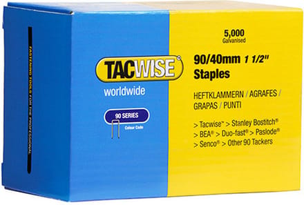 Tacwise nieten voor tacker - Type 90 - 40 mm - Gegalvaniseerd - 5000 stuks