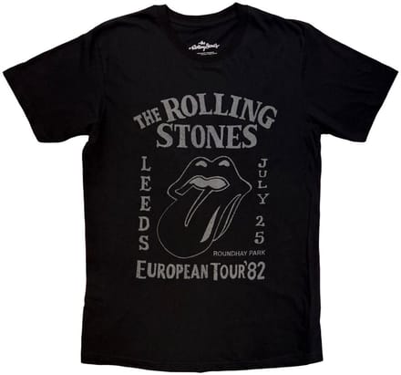 The Rolling Stones - European Tour '82 Heren Tshirt - M - Zwart