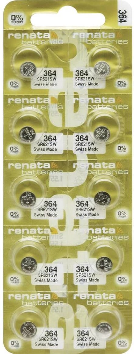 Renata Knoopcel 364 10 stuk(s) 20 mAh