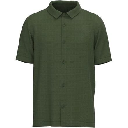 Fynch-Hatton Overhemd Solid Color Fine Texture Jacquard Resort Donker Khaki / male