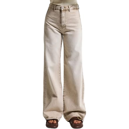 It's Basic - LOOSE HIGH RISE JEANS - OAT