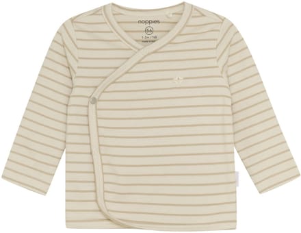 Noppies Nour Overslagshirt - Stripe - Maat 68 - Offwhite