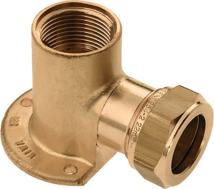Bonfix Messing muurplaat 3/4 inch x 15mm binnendraad FRp