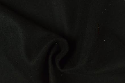 30 meter wol stof - Zwart - 78% polyester - 22% wol