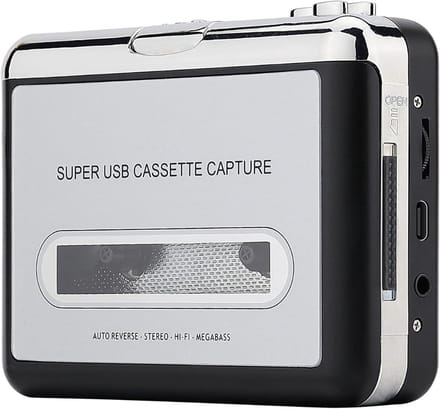 MRKK® Cassette Speler - Walkman - Zilver met zwart