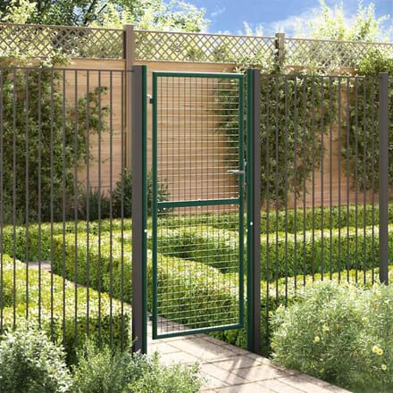 Vidaxl Portail de Jardin en Acier 100X200 cm Vert