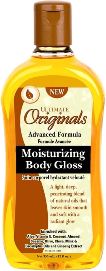Africas Best Ultimate Organics Cocoa Butter & Shea Butter Moisturizing Body Gloss 355 ml