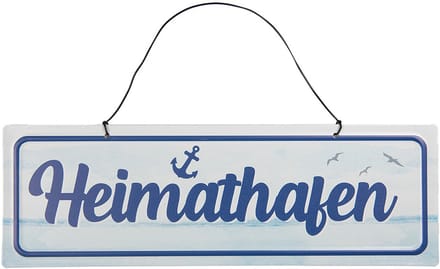 Clayre & Eef Tekstbord 30x10 cm Wit Metaal