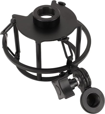 Microfoon Shockmount - Microfoonhouder - Studio Opnames - Zinklegering Constructie - 21 Mm Interface - Zwart