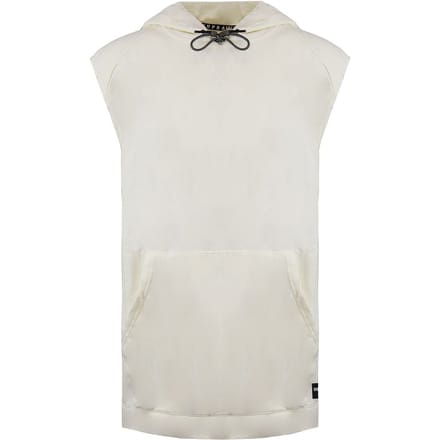Supra Logo Mouwloze Pullover Crème Heren Katoenen Hoodie 102171 036