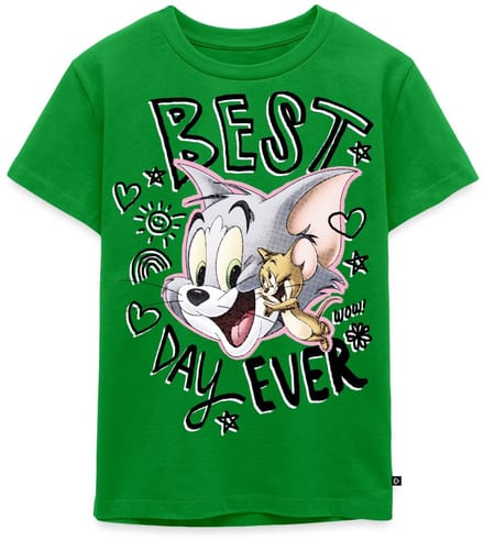 Tom En Jerry Best Day Ever Tekening Premium T Shirt Kinderen