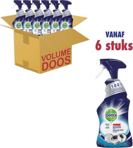 Dettol Power Badkamer Spray (6 x 500ml)