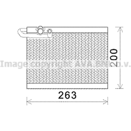 Verdamper, airconditioning AVA COOLING PEV351 AVA