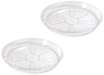 Onderschotel Coubi 32cm TRANSPARANT Prosperplast / 2 STUKS ! /
