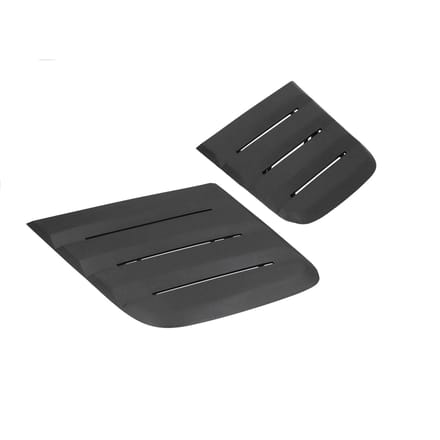 2 pièces Bouches d'aération de capot Noir Accessoire Compatible pour Ford Mustang 2018 2019 black
