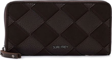 SURI FREY Portemonnee Nandy Zip Around Wallet Brown Bruine