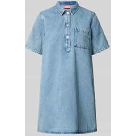 relaxed fit minijurk in denimlook model 'Amara'