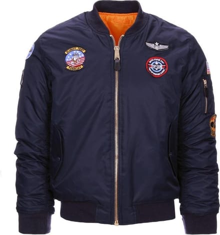 Fostex Garments - Kids MA-I flight jacket USAF (kleur: Blauw / maat: XL)