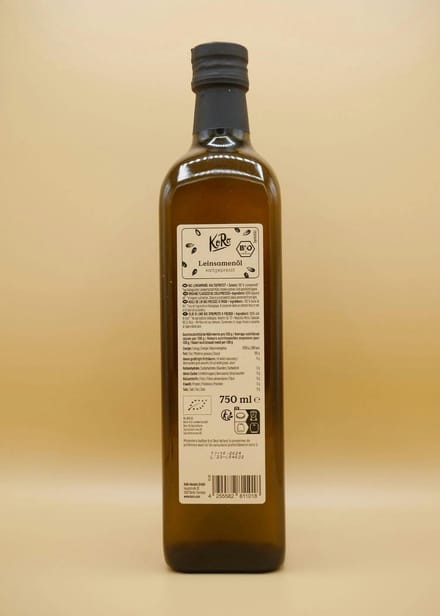 KoRo | Bio lijnzaadolie 12 x 0,75 L