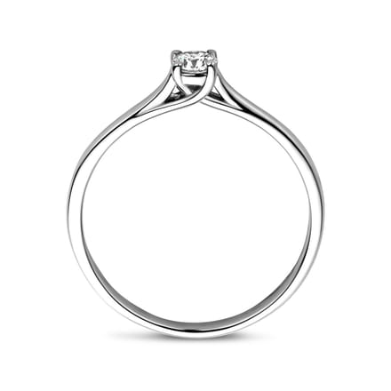 Aanzoeksring Diamant 0.15ct H Si